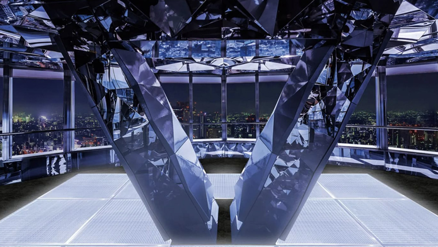 Take in 360-degree views of the glittering city from Tokyo Tower