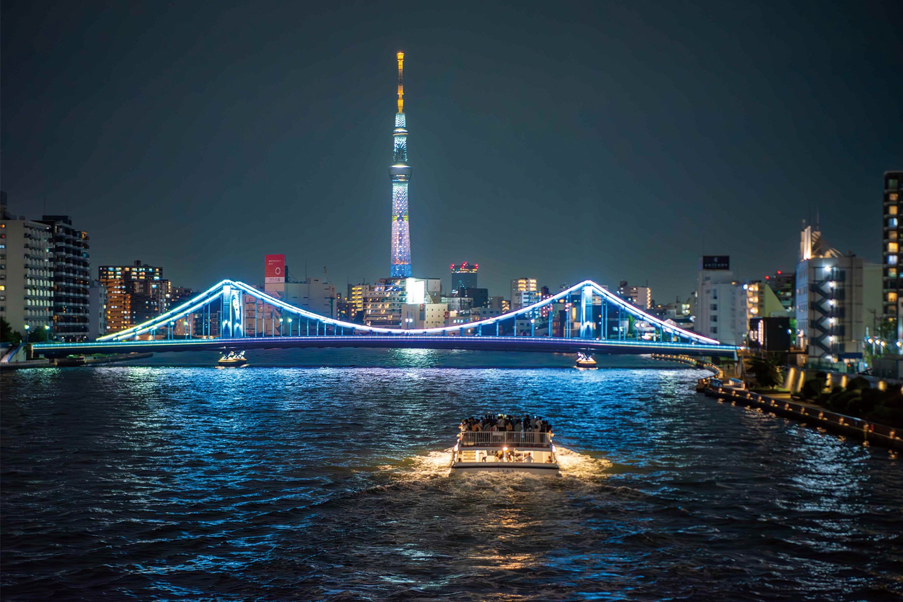 Night Cruise Past Tokyo’s Two Towers