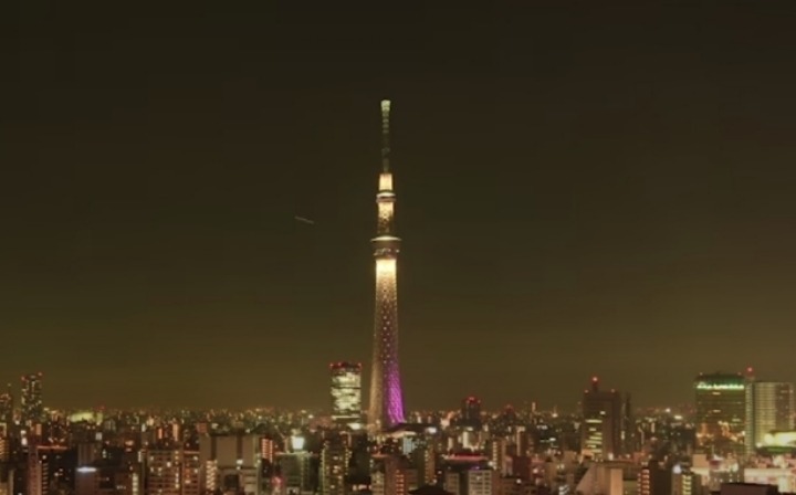 浅草・東京スカイツリーの夜景を見る