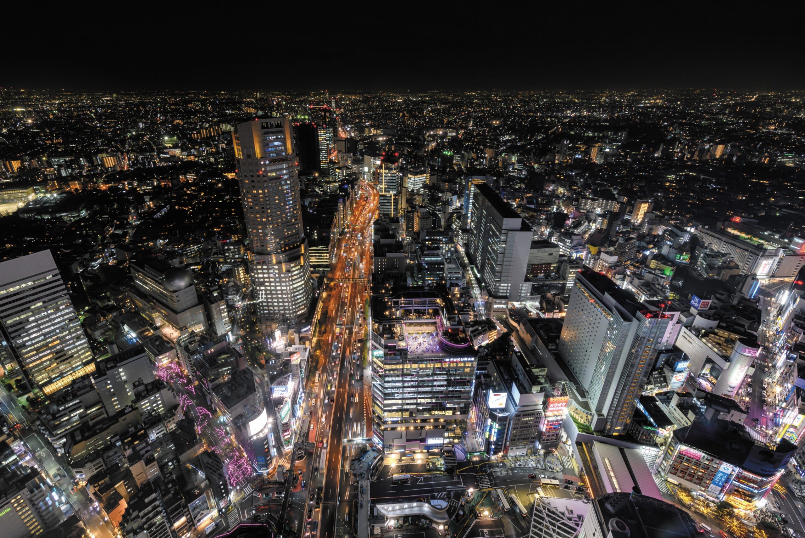 SHIBUYA SKYから一望できる夜景